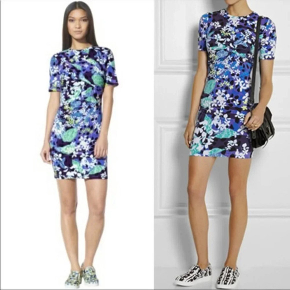 Peter Pilotto for Target Floral Bodycon  Mini Dress - Picture 1 of 13